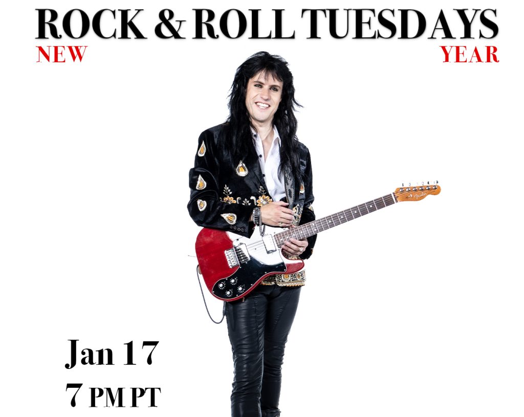 Rocky Kramer’s Rock & Roll Tuesdays Presents “New Year” On Tuesday January 17th, 2023 7 PM PT on Twitch